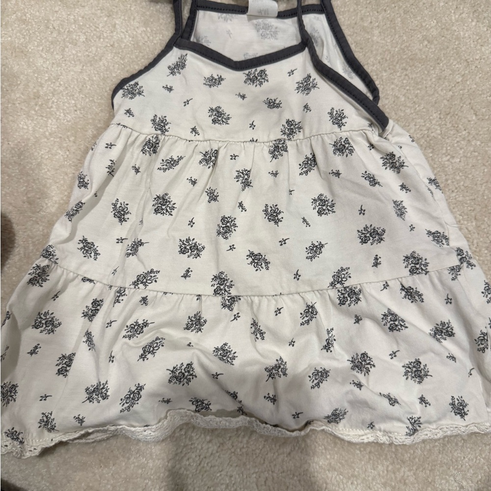 H&M Kids Black and White Floral Camisole